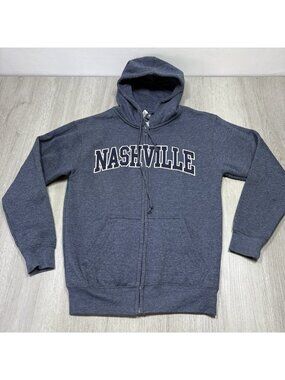 Women's Size Medium Nashville Full Zip Hoodie Sweatshirt Salt Creek Spellout